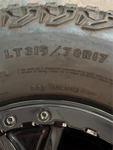Load image into Gallery viewer, Set of Five Used 17" Gloss Black '21-'25 Ford Bronco Rims 315/70R17 Goodyear LT