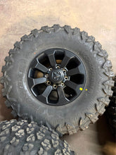 Load image into Gallery viewer, Set of 4 OEM 17" '05-'26 Dodge RAM 2500 3500 Black Rims 37/12.50R17 Yokohama XMT