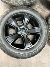 Load image into Gallery viewer, Set of Four Used 20" Black '19-'25 RAM 1500 Rims on 275/55R20 Mastercraft AP LT