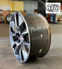 Load image into Gallery viewer, Set of Four 4 Takeoff '00-'24 GMC Sierra 1500 20" Grey Machined Wheels & Sensors