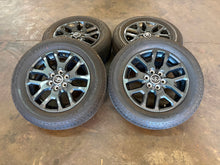 Load image into Gallery viewer, Set of 4 Used '22-'26 Toyota Tundra 20" Dark Grey Rims 265/60R20 Bridgestone LT