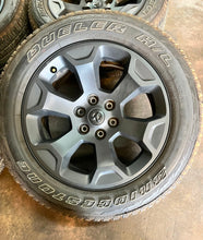 Load image into Gallery viewer, Set of Four OEM Black '19-'25 RAM 1500 Wheels 275/55R20 Bridgestone RWL Tires LT