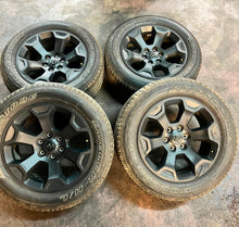 Load image into Gallery viewer, Set of 4 OEM Black '19-'25 RAM 1500 Wheels 275/55R20 Bridgestone Alenza Tires LT