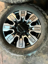 Load image into Gallery viewer, 20" Used Set of '11-'24 GMC Sierra 2500 HD Denali Rims 275/65R20 Goodyear AT LT