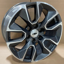 Load image into Gallery viewer, Set of OEM Takeoff '00-'24 Chevy Silverado RST 20" Grey Machined Rims & Sensors