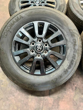 Load image into Gallery viewer, Set of 4 Used Takeoff '22-'25 Tundra Land Cruiser Rims 245/70R18 Yokohama XCV LT