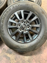 Load image into Gallery viewer, Set of 4 Used Takeoff '22-'25 Tundra Land Cruiser Rims 245/70R18 Yokohama XCV LT