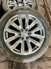 Load image into Gallery viewer, Set of Used '00-'24 Sierra 1500 Yukon Denali 22" Grey Machined Rims 275/50R22 LT