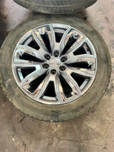 Load image into Gallery viewer, Set of Used '00-'24 Sierra 1500 Yukon Denali 22" Grey Machined Rims 275/50R22 LT