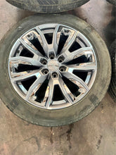 Load image into Gallery viewer, Set of Used '00-'24 Sierra 1500 Yukon Denali 22" Grey Machined Rims 275/50R22 LT
