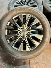 Load image into Gallery viewer, Set of 4 OEM Takeoff '24 Lexus LX600 20" Wheels 265/55R20 Yokohama Geolander LT