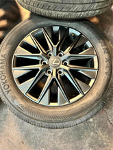 Load image into Gallery viewer, Set of 4 OEM Takeoff '24 Lexus LX600 20" Wheels 265/55R20 Yokohama Geolander LT