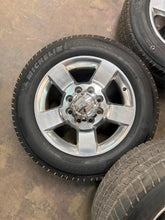 Load image into Gallery viewer, Set of 4 Used 5801 '11-'26 GMC Sierra 2500 3500 Polished Rims 265/60R20 Tires LT