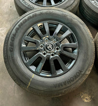 Load image into Gallery viewer, Set of 4 OEM '22-'24 Tundra Sequoia Land Cruiser Dark Charcoal Rims 245/70R18 LT