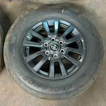 Load image into Gallery viewer, Set of 4 OEM '22-'24 Tundra Sequoia Land Cruiser Dark Charcoal Rims 245/70R18 LT