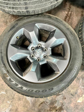Load image into Gallery viewer, Set of 4 Used 20" '19-'25 RAM 1500 Wheels on 275/55R20 Goodyear Eagle Sports LT