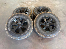 Load image into Gallery viewer, Set of Used '19-'26 RAM 1500 Black Rims 275/70R18 Goodyear Wrangler Duratrac LT