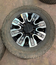 Load image into Gallery viewer, Set of Used '11-'25 GMC 2500 3500 Denali Ultimate OEM Rims 275/65R20 Goodyear LT
