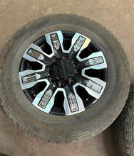 Load image into Gallery viewer, Set of Used '11-'25 GMC 2500 3500 Denali Ultimate OEM Rims 275/65R20 Goodyear LT