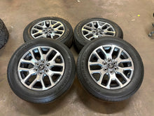 Load image into Gallery viewer, Set of Used 20" '22-'26 Toyota Tundra 75277 OEM Wheels on 265/60R20 Yokohama LT