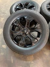 Load image into Gallery viewer, Set of 4 Used OEM '05-'26 Ford F-150 Black 10348 Wheels 275/60R20 Hankook AT2 LT