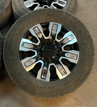 Load image into Gallery viewer, 20" OEM 4 Used '11-'24 GMC Sierra 2500 HD Denali Rims 275/65R20 Goodyear AT E LT