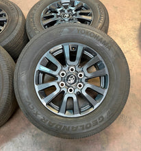 Load image into Gallery viewer, Set of 4 Used '24-'26 OEM Toyota Land Cruiser 18" Wheels 245/70R18 Yokohama LT