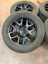 Load image into Gallery viewer, Set of 4 Used '05-'26 Ford F150 20" Black OEM Wheels 275/60R20 Hankook Tires LT