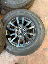 Load image into Gallery viewer, Set of '22-'25 Toyota Land Cruiser Tundra Sequoia OEM Rims 245/70R18 Yokohama LT
