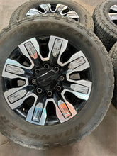 Load image into Gallery viewer, Set of 4 OEM Used '11-'25 2500 3500 Denali Ultimate Wheels 275/65R20 Goodyear LT