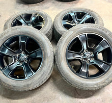 Load image into Gallery viewer, Set of Four Used 20" Black '19-'25 RAM 1500 Rims on 275/55R20 Toyo Proxes ST3 LT