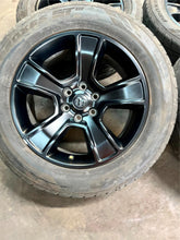 Load image into Gallery viewer, Set of Four Used 20" Black '19-'25 RAM 1500 Rims on 275/55R20 Toyo Proxes ST3 LT