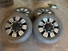 Load image into Gallery viewer, Set of Used GM '11-'25 2500 3500 Denali Ultimate Rims 275/65R20 Goodyear Tire LT