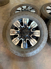 Load image into Gallery viewer, Set of Used GM '11-'25 2500 3500 Denali Ultimate Rims 275/65R20 Goodyear Tire LT