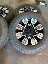 Load image into Gallery viewer, Set of Used GM '11-'25 2500 3500 Denali Ultimate Rims 275/65R20 Goodyear Tire LT