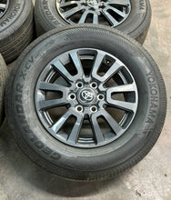 Load image into Gallery viewer, Set of 4 OEM '22-'24 Tundra Sequoia Land Cruiser Rims 245/70R18 Yokohama XCV LT