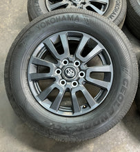Load image into Gallery viewer, Set of 4 OEM '22-'24 Tundra Sequoia Land Cruiser Rims 245/70R18 Yokohama XCV LT