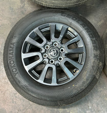 Load image into Gallery viewer, Set of 4 OEM '22-'24 Tundra Sequoia Land Cruiser Rims 245/70R18 Yokohama XCV LT