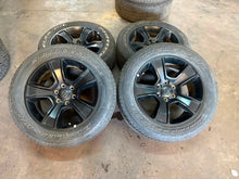 Load image into Gallery viewer, Set of Used Matte Black '19-'25 Dodge RAM 1500 Wheels 275/55R20 Bridgestone LT