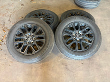 Load image into Gallery viewer, Set of 4 New Takeoff '23-'25 Toyota Sequoia Tundra Black Rims 265/60R20 Tires LT