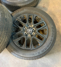 Load image into Gallery viewer, Set of 4 New Takeoff '23-'25 Toyota Sequoia Tundra Black Rims 265/60R20 Tires LT