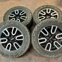 Load image into Gallery viewer, Set of 4 Used OEM '00-'25 GMC Sierra 1500 AT4 Yukon Rims 35/12.50R20 Venom XT LT