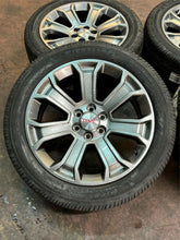 Load image into Gallery viewer, Set of Four New OEM GM 22" GMC Sierra 1500 Yukon Rims 285/45R22 Michelin LTX MS2