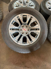 Load image into Gallery viewer, Set of 4 GM 20" Polished '00-'25 GMC Sierra 1500 Rims 275/60R20 Continental LT