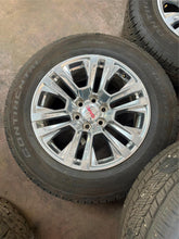 Load image into Gallery viewer, Set of 4 GM 20" Polished '00-'25 GMC Sierra 1500 Rims 275/60R20 Continental LT