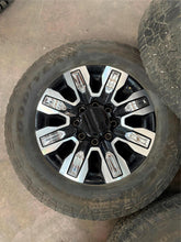 Load image into Gallery viewer, Set of 4 Used '11-'25 GMC 2500 Denali Ultimate Q7H Wheels 275/65R20 Goodyear LT