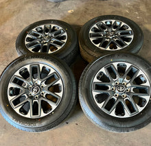 Load image into Gallery viewer, Set of Four Used 20" '22-'25 Toyota Tundra OEM Wheels 265/60R20 Yokohama XCV LT