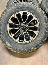 Load image into Gallery viewer, Set of 18" '00-'25 Silverado 1500 Charcoal Bronze Rims 265/70R18 Ridge Grappler