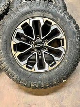 Load image into Gallery viewer, Set of 18" '00-'25 Silverado 1500 Charcoal Bronze Rims 265/70R18 Ridge Grappler