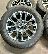 Load image into Gallery viewer, Set of 4 Used 20" '22-'25 Toyota Tundra Wheels on 265/60R20 Bridgestone Tires LT